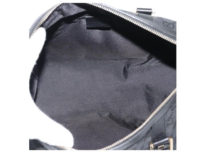 Borsa Boston GUCCI GG Canvas Nera Oro 000 0846 Auth fm5397V Nero D'oro - vista 11