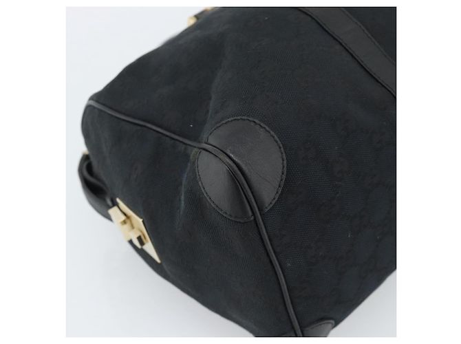 Borsa Boston GUCCI GG Canvas Nera Oro 000 0846 Auth fm5397V Nero D'oro - vista 15