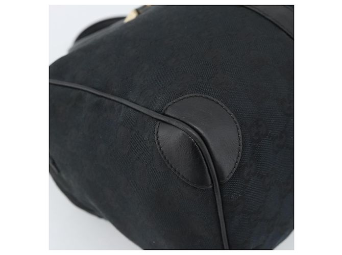 Borsa Boston GUCCI GG Canvas Nera Oro 000 0846 Auth fm5397V Nero D'oro - vista 17