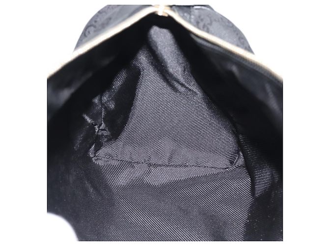 Borsa Boston GUCCI GG Canvas Nera Oro 000 0846 Auth fm5397V Nero D'oro - vista 19
