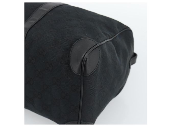 Borsa Boston GUCCI GG Canvas Nera Oro 000 0846 Auth fm5397V Nero D'oro - vista 8