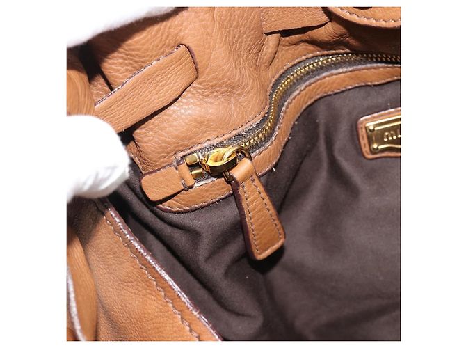 Borsa Tote in Pelle Miu Miu Marrone Auth 187989V - vista 21