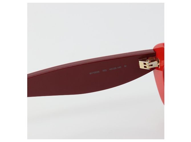 Gafas de sol BOTTEGA VENETA de plástico Rojo Auth 190515M Roja - vista 10