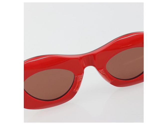 Gafas de sol BOTTEGA VENETA de plástico Rojo Auth 190515M Roja - vista 16