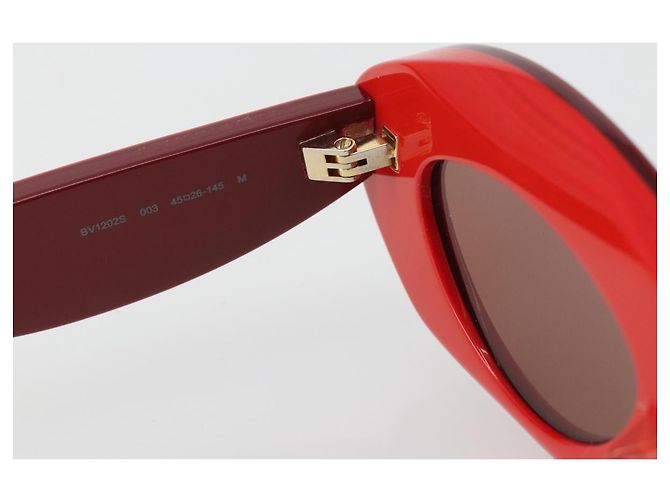 Gafas de sol BOTTEGA VENETA de plástico Rojo Auth 190515M Roja - vista 17