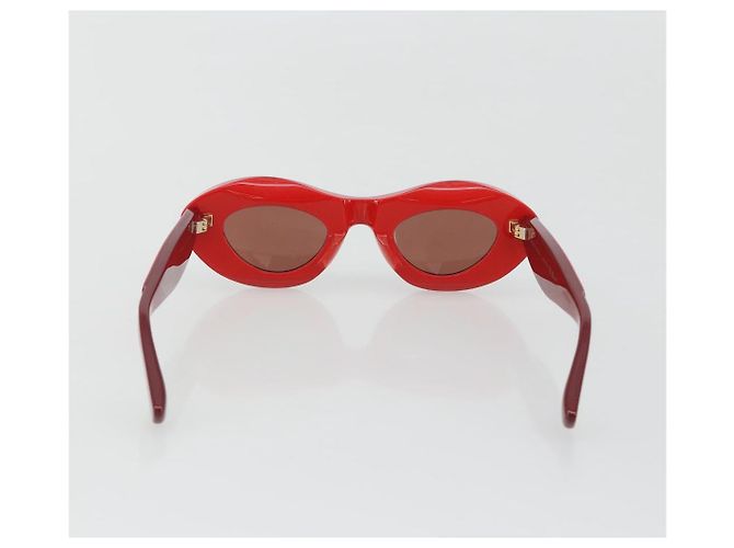 Gafas de sol BOTTEGA VENETA de plástico Rojo Auth 190515M Roja - vista 2