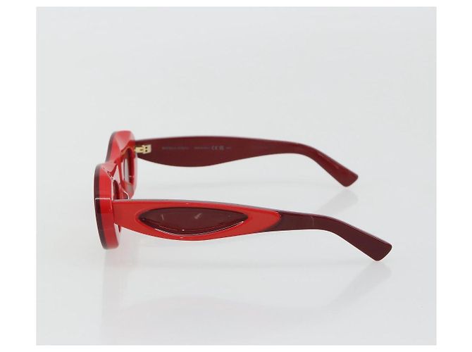 Gafas de sol BOTTEGA VENETA de plástico Rojo Auth 190515M Roja - vista 3