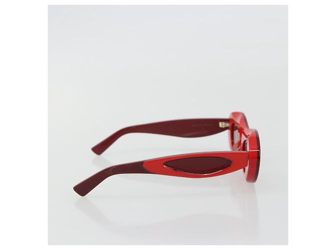 Gafas de sol BOTTEGA VENETA de plástico Rojo Auth 190515M Roja - vista 4