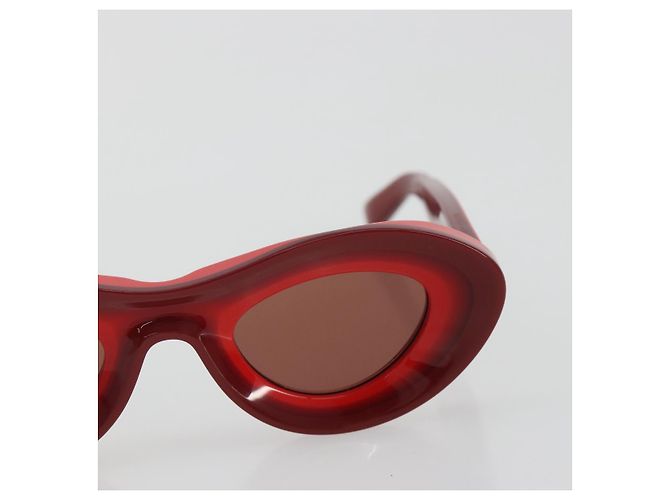 Gafas de sol BOTTEGA VENETA de plástico Rojo Auth 190515M Roja - vista 6