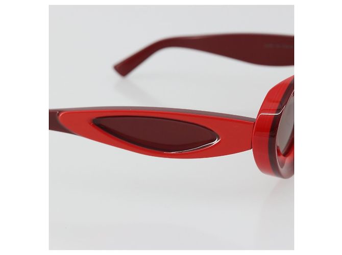 Gafas de sol BOTTEGA VENETA de plástico Rojo Auth 190515M Roja - vista 7