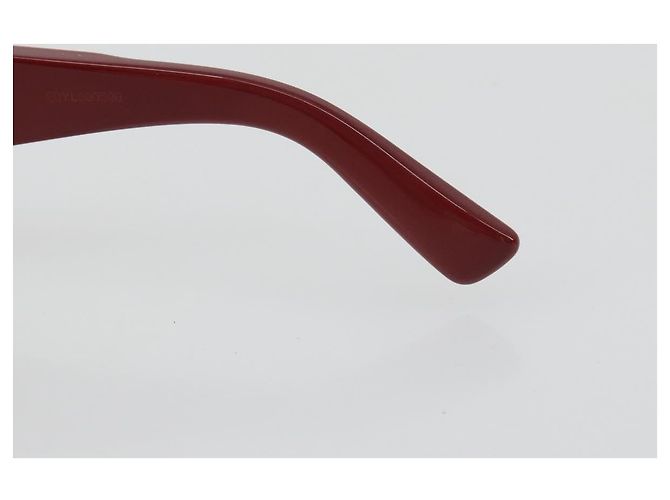 Gafas de sol BOTTEGA VENETA de plástico Rojo Auth 190515M Roja - vista 9