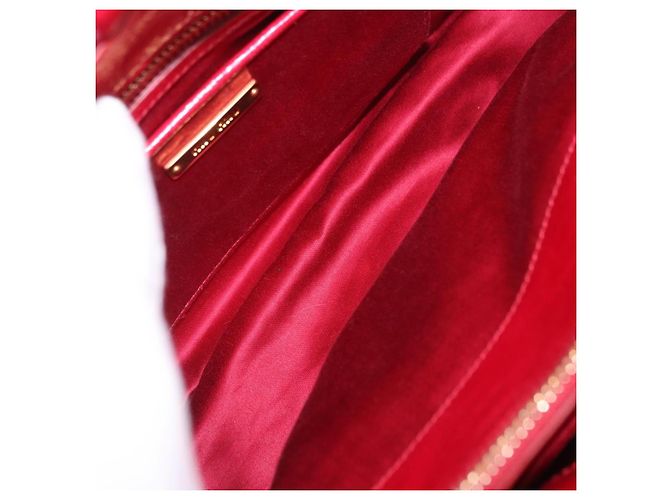 Borsa a mano Miu Miu Matelasse in pelle 2way Rosso Oro Auth BA13893V D'oro - vista 10