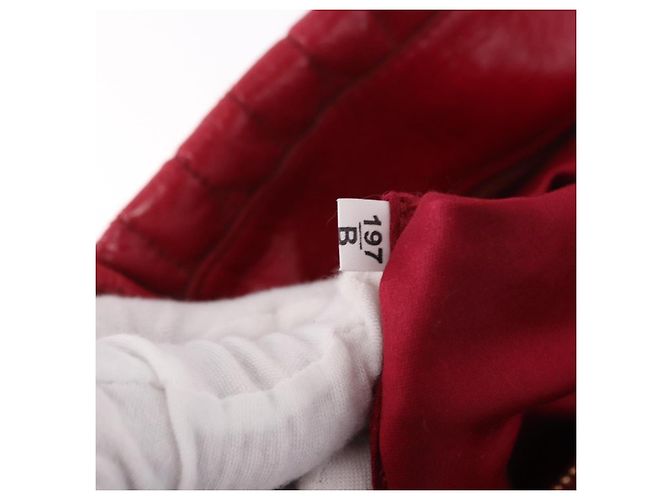 Borsa a mano Miu Miu Matelasse in pelle 2way Rosso Oro Auth BA13893V D'oro - vista 11