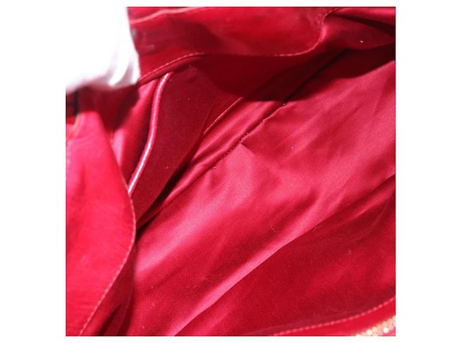 Borsa a mano Miu Miu Matelasse in pelle 2way Rosso Oro Auth BA13893V D'oro - vista 24