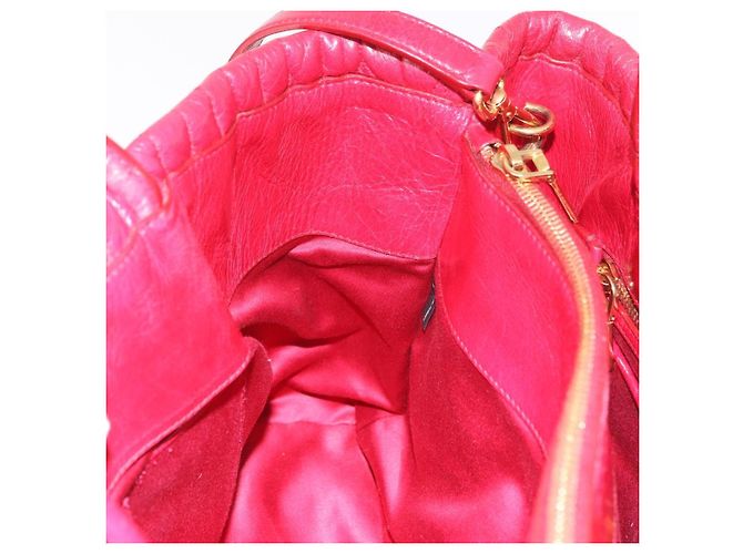 Borsa a mano Miu Miu Matelasse in pelle 2way Rosso Oro Auth BA13893V D'oro - vista 25