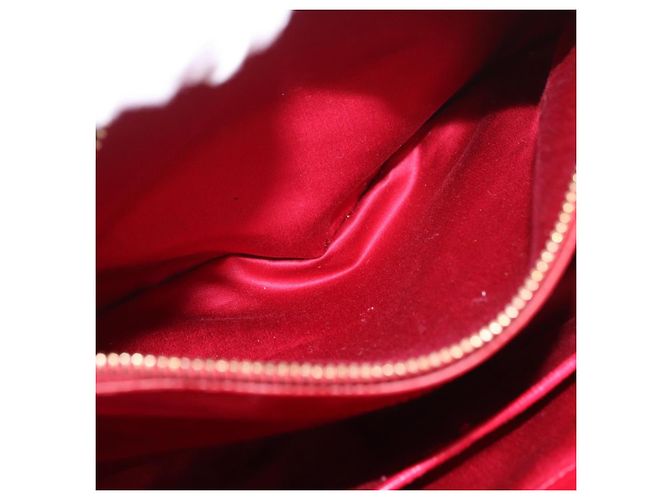 Borsa a mano Miu Miu Matelasse in pelle 2way Rosso Oro Auth BA13893V D'oro - vista 30