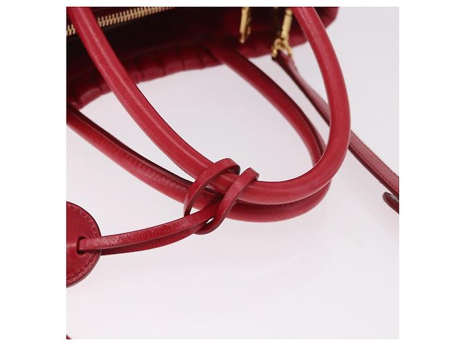 Borsa a mano Miu Miu Matelasse in pelle 2way Rosso Oro Auth BA13893V D'oro - vista 7