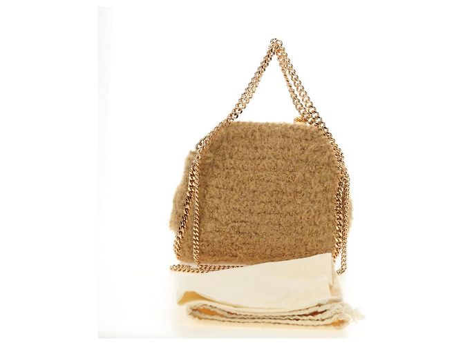 Autre Marque Borsa a Spalla Stella MacCartney Chain Falabella Bore 2way Brown Gold Auth 190391V Marrone D'oro - vista 12