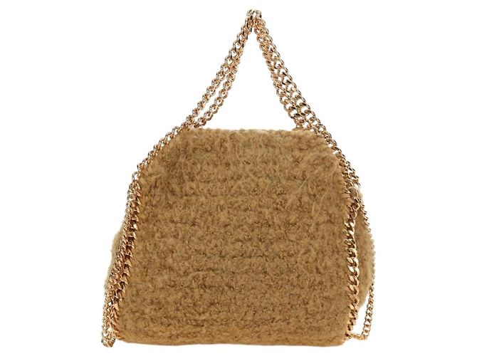 Autre Marque Borsa a Spalla Stella MacCartney Chain Falabella Bore 2way Brown Gold Auth 190391V Marrone D'oro - vista 13