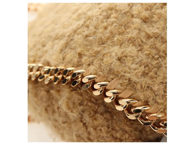 Autre Marque Borsa a Spalla Stella MacCartney Chain Falabella Bore 2way Brown Gold Auth 190391V Marrone D'oro - vista 18