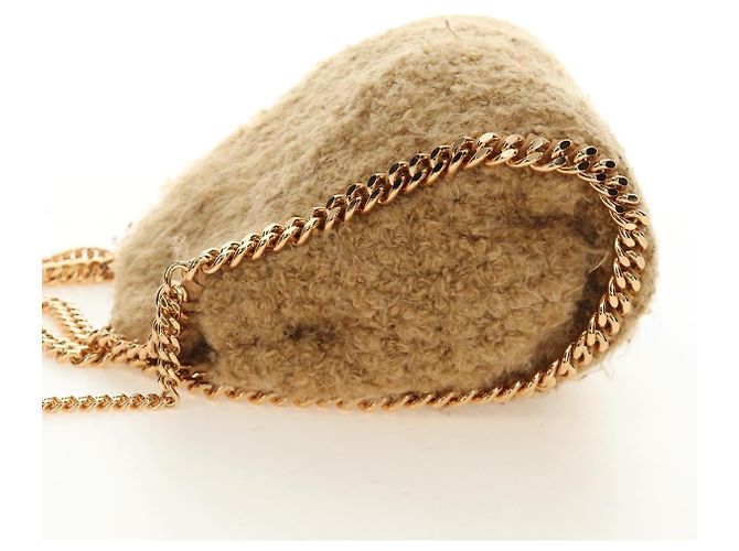 Autre Marque Borsa a Spalla Stella MacCartney Chain Falabella Bore 2way Brown Gold Auth 190391V Marrone D'oro - vista 4
