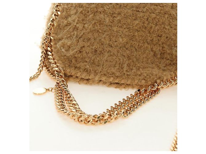 Autre Marque Borsa a Spalla Stella MacCartney Chain Falabella Bore 2way Brown Gold Auth 190391V Marrone D'oro - vista 6