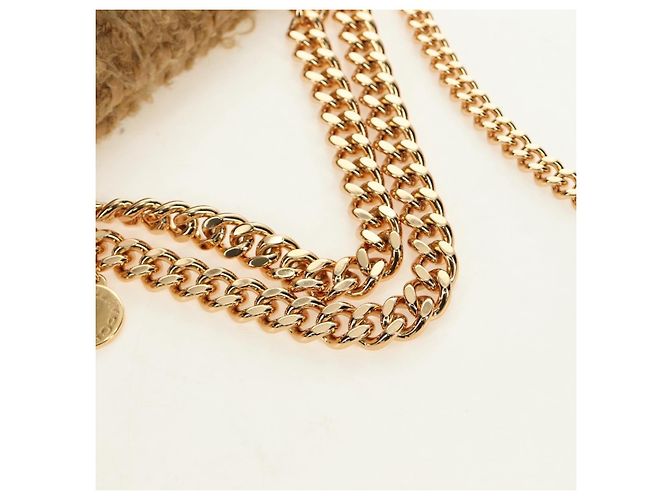 Autre Marque Borsa a Spalla Stella MacCartney Chain Falabella Bore 2way Brown Gold Auth 190391V Marrone D'oro - vista 7