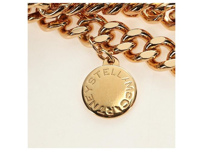 Autre Marque Borsa a Spalla Stella MacCartney Chain Falabella Bore 2way Brown Gold Auth 190391V Marrone D'oro - vista 8