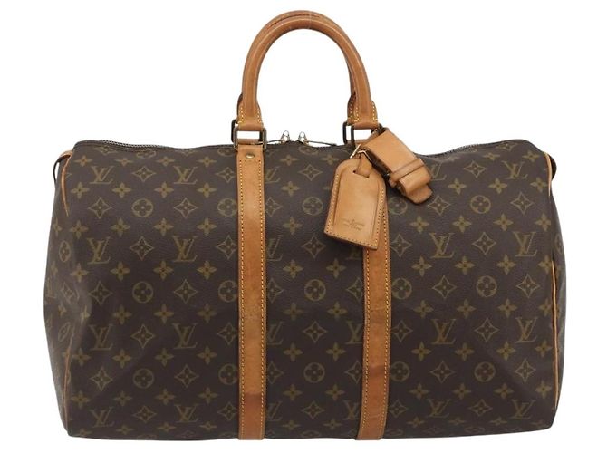 LOUIS VUITTON Monogram Keepall 45 Boston Bag M41428 LV Auth 187867A Monogramma - vista 13
