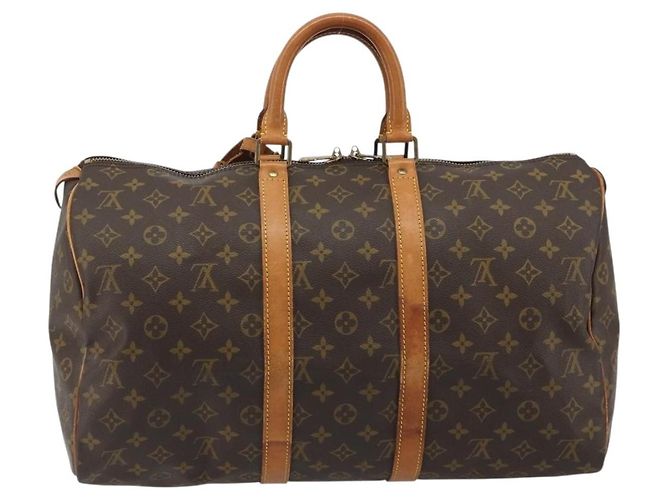 LOUIS VUITTON Monogram Keepall 45 Boston Bag M41428 LV Auth 187867A Monogramma - vista 2