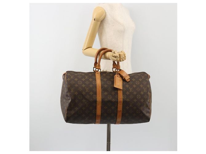 LOUIS VUITTON Monogram Keepall 45 Boston Bag M41428 LV Auth 187867A Monogramma - vista 20