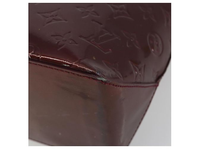 LOUIS VUITTON Sac à main Monogram Vernis Wilshire MM Amarante M91645 Auth 190828 Bordeaux - vue 16