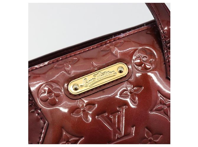 LOUIS VUITTON Sac à main Monogram Vernis Wilshire MM Amarante M91645 Auth 190828 Bordeaux - vue 18