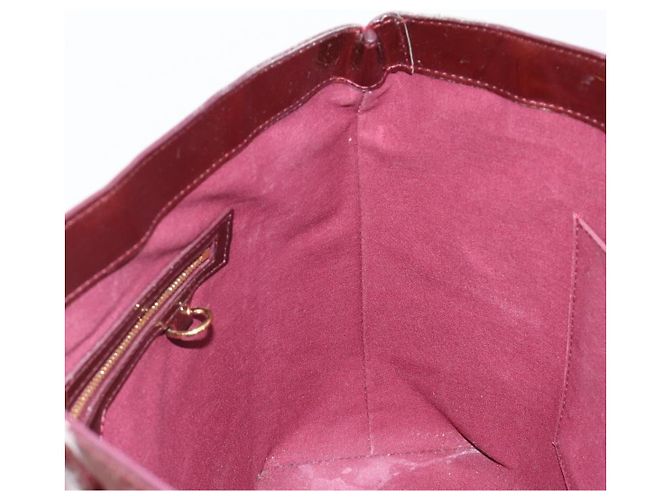 LOUIS VUITTON Sac à main Monogram Vernis Wilshire MM Amarante M91645 Auth 190828 Bordeaux - vue 20