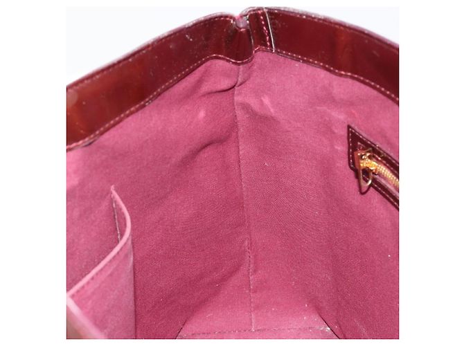 LOUIS VUITTON Sac à main Monogram Vernis Wilshire MM Amarante M91645 Auth 190828 Bordeaux - vue 21