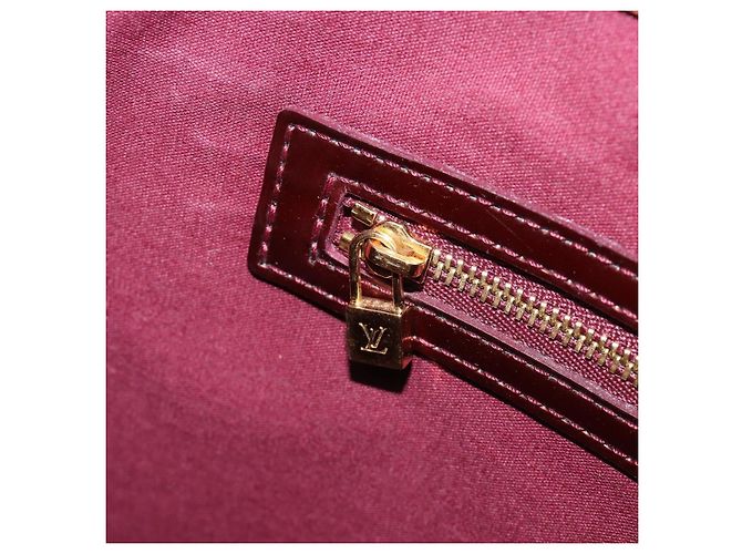 LOUIS VUITTON Sac à main Monogram Vernis Wilshire MM Amarante M91645 Auth 190828 Bordeaux - vue 22