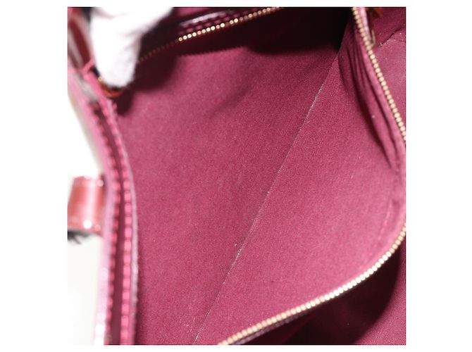 LOUIS VUITTON Sac à main Monogram Vernis Wilshire MM Amarante M91645 Auth 190828 Bordeaux - vue 23