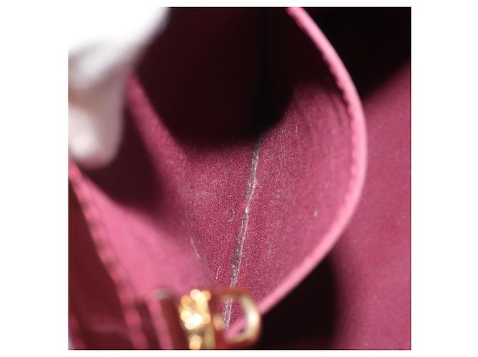 LOUIS VUITTON Sac à main Monogram Vernis Wilshire MM Amarante M91645 Auth 190828 Bordeaux - vue 24