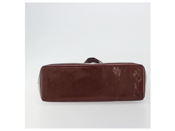 LOUIS VUITTON Sac à main Monogram Vernis Wilshire MM Amarante M91645 Auth 190828 Bordeaux - vue 5