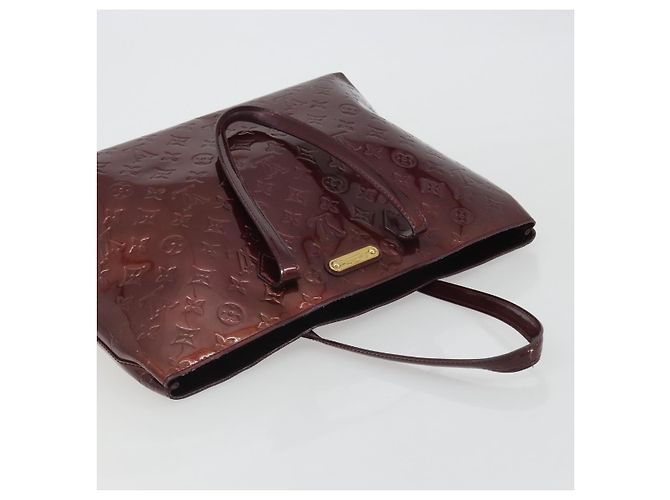 LOUIS VUITTON Sac à main Monogram Vernis Wilshire MM Amarante M91645 Auth 190828 Bordeaux - vue 6