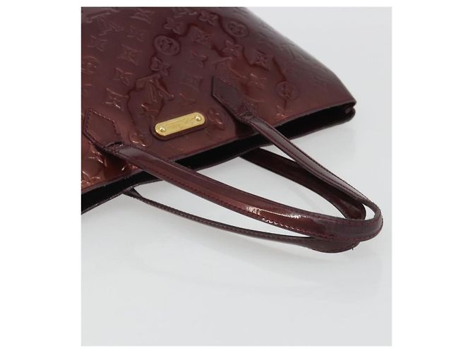 LOUIS VUITTON Sac à main Monogram Vernis Wilshire MM Amarante M91645 Auth 190828 Bordeaux - vue 7