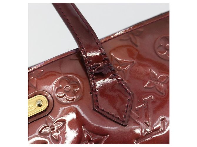 LOUIS VUITTON Sac à main Monogram Vernis Wilshire MM Amarante M91645 Auth 190828 Bordeaux - vue 9