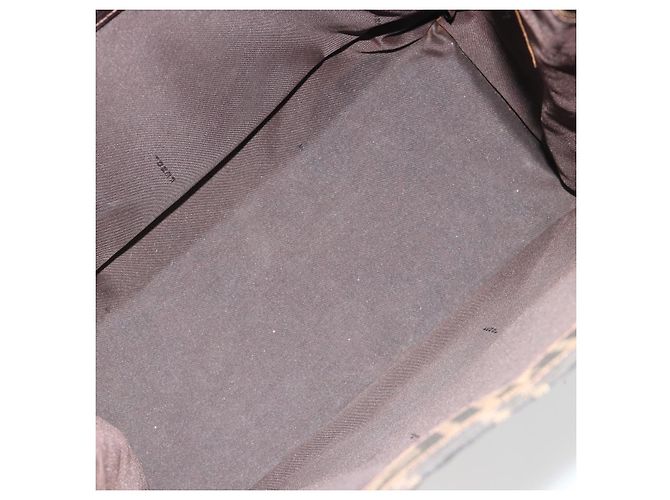 FENDI Zucca Canvas Mamma Baguette Tote Bag Marrone Nero Aut 190385 - vista 11