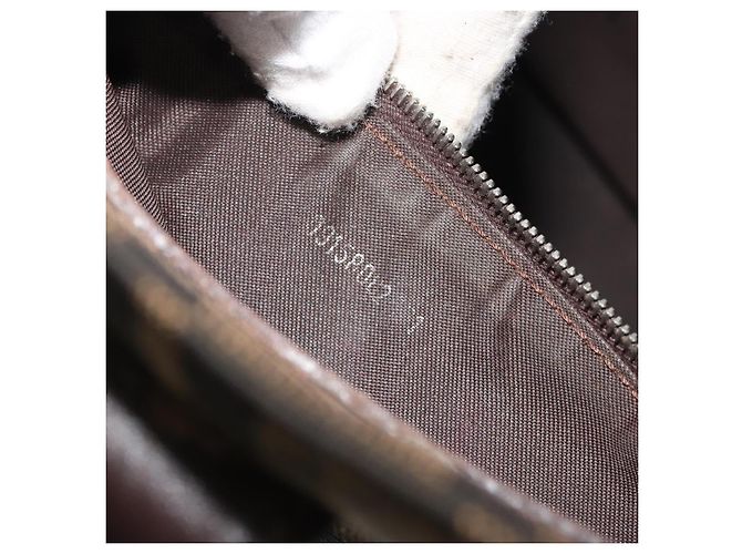 FENDI Zucca Canvas Mamma Baguette Tote Bag Marrone Nero Aut 190385 - vista 12