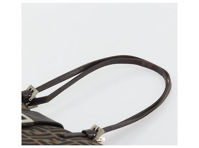 FENDI Zucca Canvas Mamma Baguette Tote Bag Marrone Nero Aut 190385 - vista 14