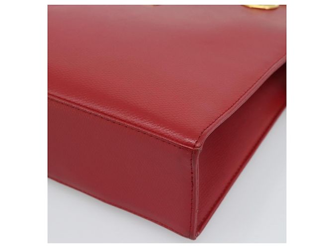 Borsa a Spalla MCM in Pelle Rossa e Oro Auth ar14008 Rosso D'oro - vista 10