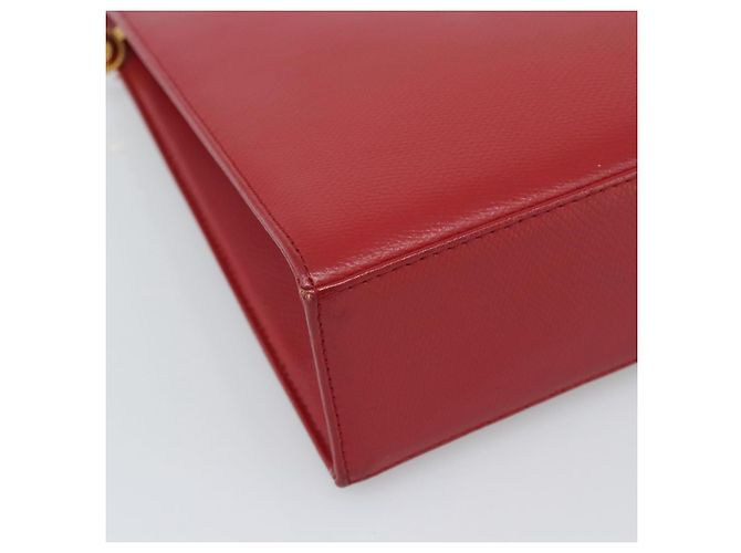 Borsa a Spalla MCM in Pelle Rossa e Oro Auth ar14008 Rosso D'oro - vista 11