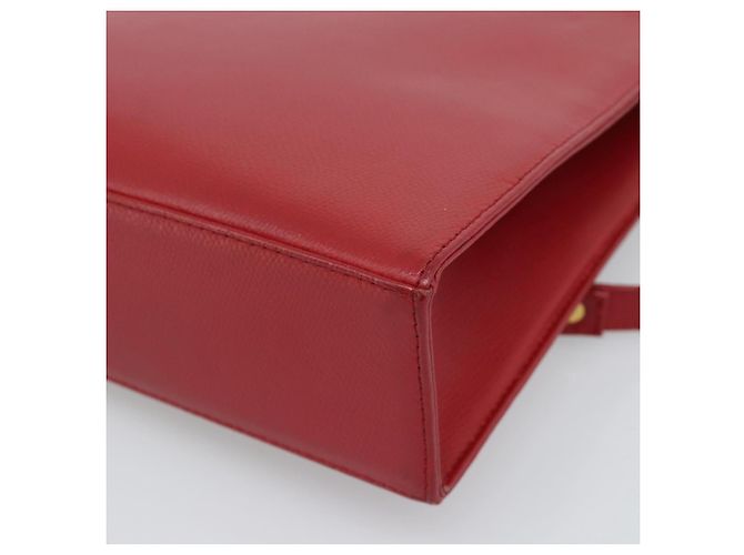 Borsa a Spalla MCM in Pelle Rossa e Oro Auth ar14008 Rosso D'oro - vista 12