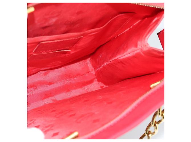 Borsa a Spalla MCM in Pelle Rossa e Oro Auth ar14008 Rosso D'oro - vista 17