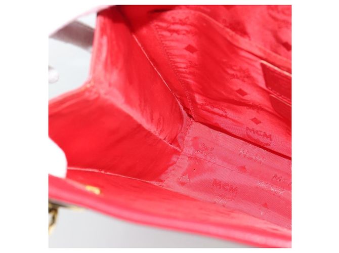Borsa a Spalla MCM in Pelle Rossa e Oro Auth ar14008 Rosso D'oro - vista 18